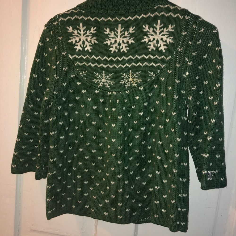 DC medium green cardigan sweater - Picture 2 of 2